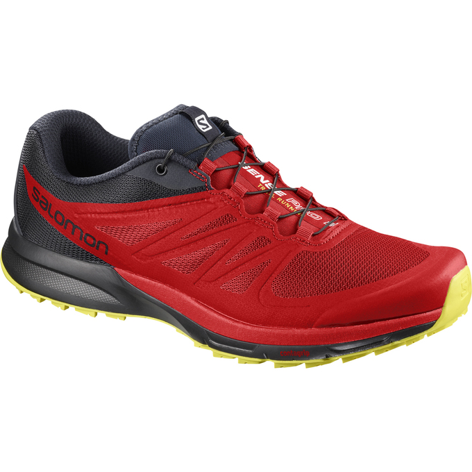 Salomon SENSE PRO 2 Zapatillas Trail Running Hombre - Rojas / Negras - Colombia (93548-NBVG)